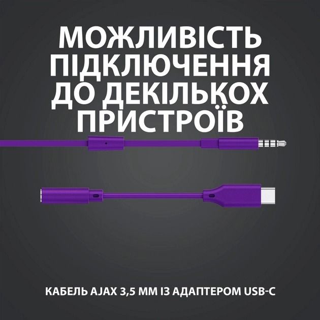 Гарнітура Logitech G333 Purple (981-000936)