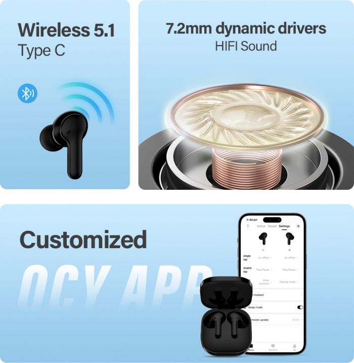 Bluetooth-гарнітура QCY T13 Black_