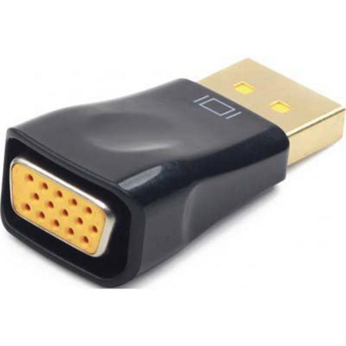 Адаптер Cablexpert DisplayPort - VGA (M/F), чорний (A-DPM-VGAF-01) пакет