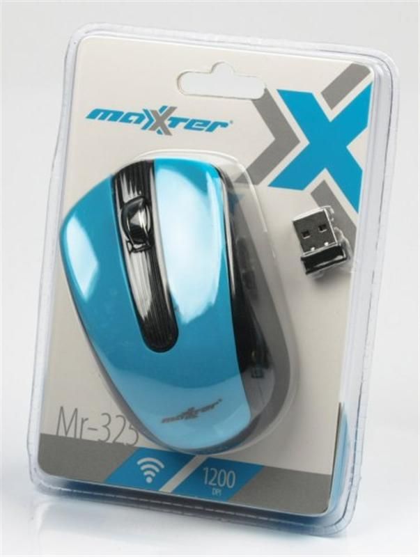 Миша бездротова Maxxter Mr-325-B Blue