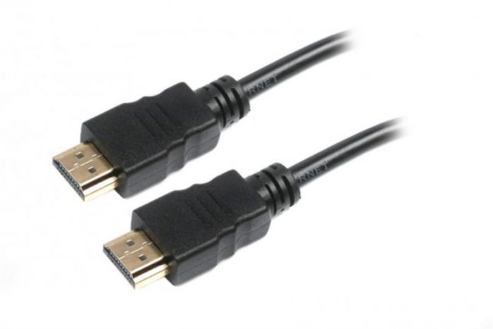 Кабель Maxxter HDMI - HDMI V 1.4 (M/M), 0.5 м, чорний (V-HDMI4-0.5M) пакет