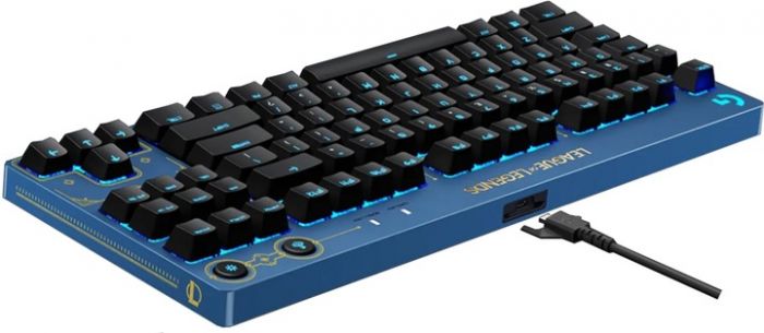 Клавiатура Logitech G PRO Mechanical Keyboard League of Legends Edition - LOL-WAVE2 Blue (920-010537) 