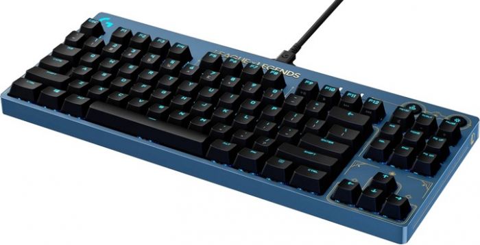 Клавiатура Logitech G PRO Mechanical Keyboard League of Legends Edition - LOL-WAVE2 Blue (920-010537) 