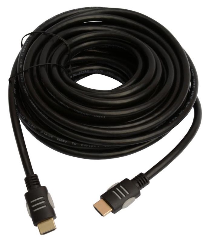 Кабель Tecro HDMI - HDMI V 1.4 (M/M), 15 м, Black (HD 15-00)