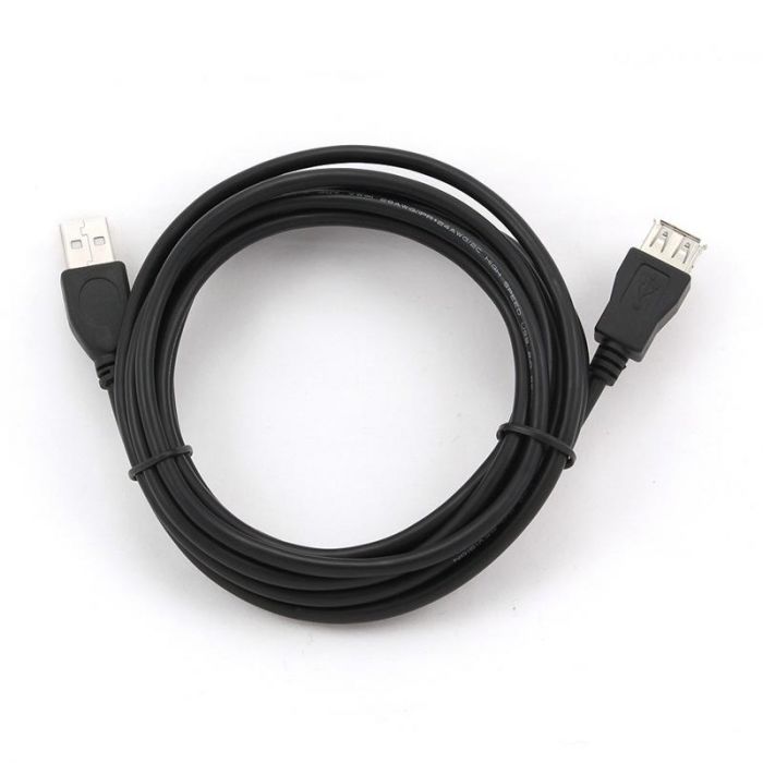 Кабель Cablexpert USB - USB V 2.0 (M/F), подовжувач, 3.0 м, чорний (CCP-USB2-AMAF-10)