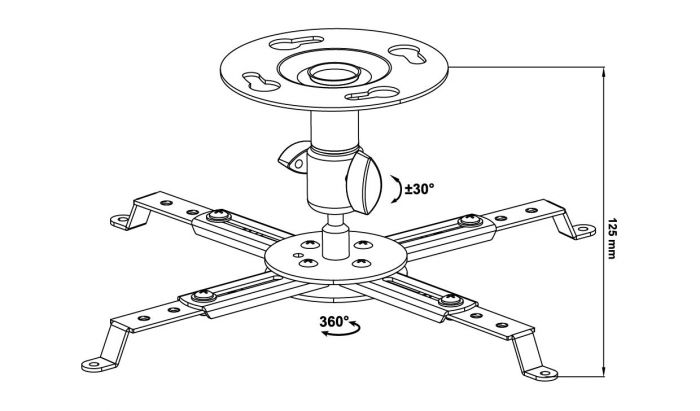 Кріплення для проектора Walfix PB-14B