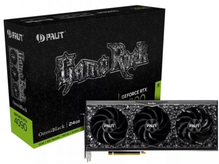 Відеокарта GF RTX 4090 24GB GDDR6X GameRock OmniBlack Palit (NED4090019SB-1020Q)