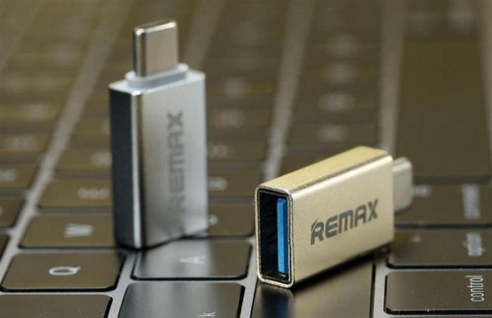 Адаптер Remax Glance USB-USB Type-C RA-OTG1 Silver (2000700004672)