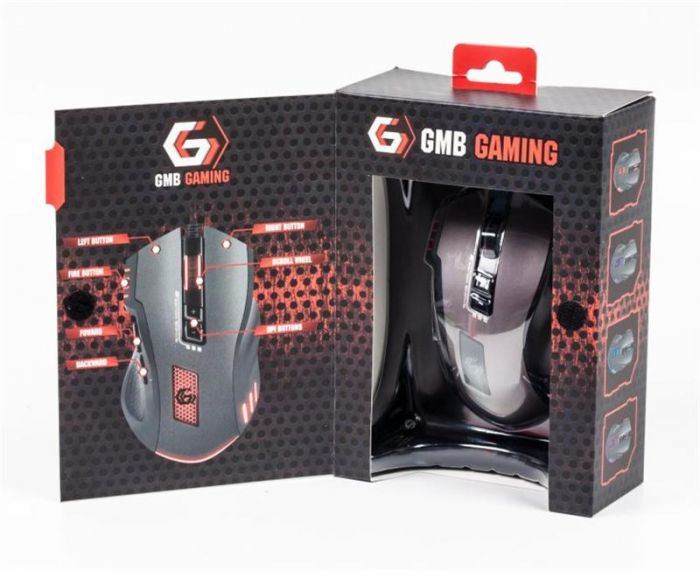 Мишка Gembird MUSG-004 Black, Grey USB