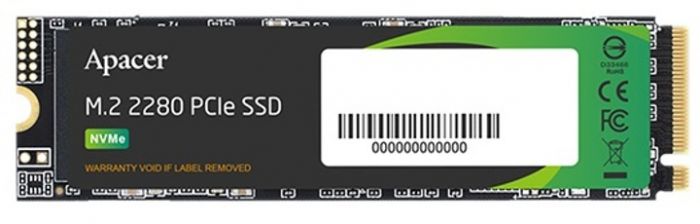 Накопичувач SSD  512GB Apacer AS2280P4X M.2 PCIe 3.0 3D TLC (AP512GAS2280P4X-1)