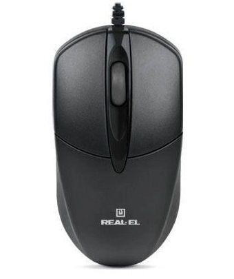 Миша REAL-EL RM-208 Black (EL123200030)