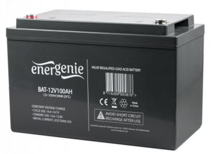 Акумуляторна батарея EnerGenie 12В 100AH (BAT-12V100AH) AGM