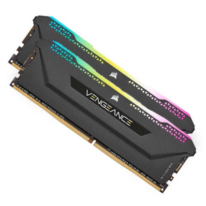 Модуль пам`ятi DDR4 2x16GB/3600 Corsair Vengeance RGB Pro SL Black (CMH32GX4M2D3600C18)