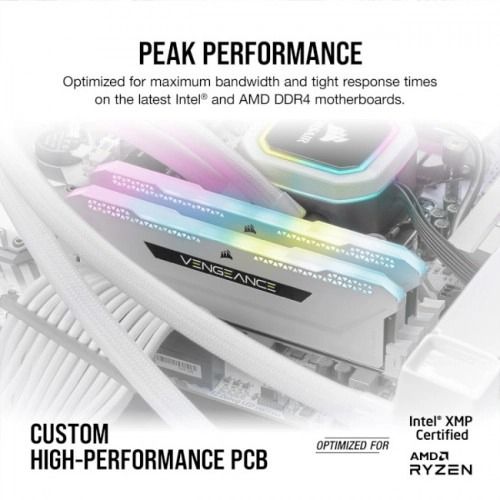 Модуль пам`ятi DDR4 2x16GB/3600 Corsair Vengeance RGB Pro SL White (CMH32GX4M2D3600C18W)