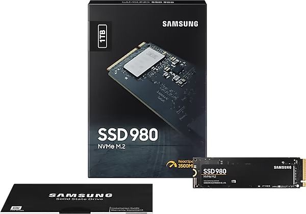 Накопичувач SSD  1ТB Samsung 980 M.2 2280 PCIe 3.0 x4 NVMe V-NAND MLC (MZ-V8V1T0BW)