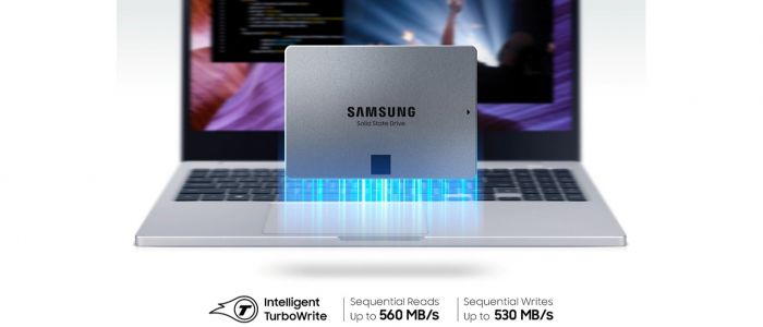 Накопичувач SSD 1ТB Samsung 870 QVO 2.5" SATAIII V-NAND MLC (MZ-77Q1T0BW)