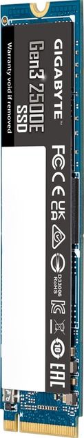 Накопичувач SSD  500GB Gigabyte Gen3 2500E M.2 PCIe NVMe 3.0 x4 3D TLC (G325E500G)