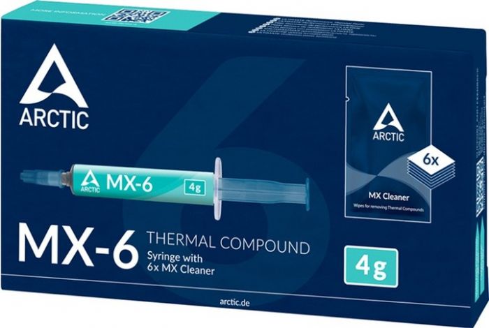 Термопаста Arctic Cooling MX-6 4 г + 6x MX Cleaner (ACTCP00084A)