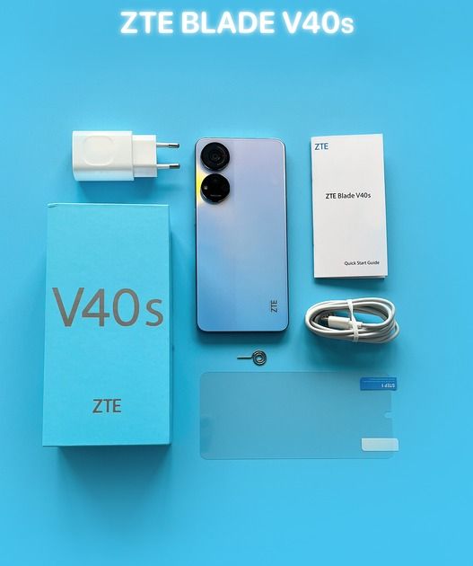 Смартфон ZTE V40s 6/128GB Dual Sim Blue