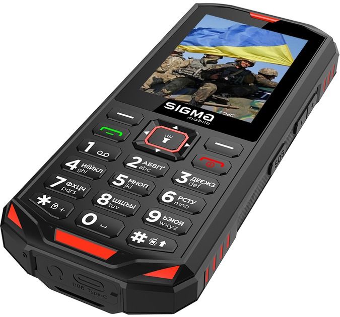 Мобільний телефон Sigma mobile X-treme PA68 Dual Sim Black/Red (4827798466520)