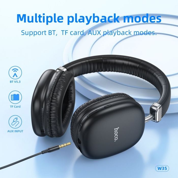 Bluetooth-гарнітура Hoco W35 Black (W35B)