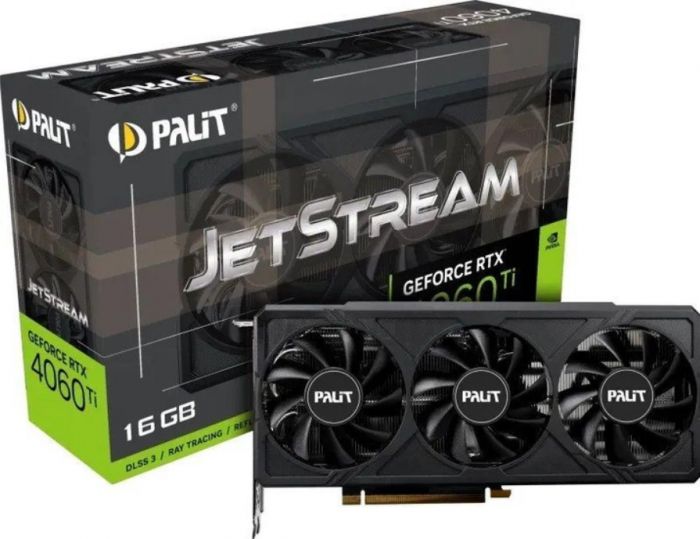 Відеокарта GF RTX 4060 Ti 16GB GDDR6 JetStream Palit (NE6406T019T1-1061J)