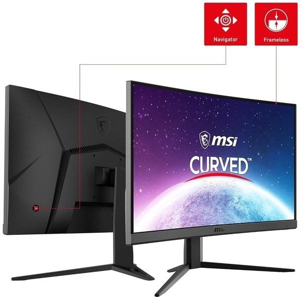 Монітор MSI 23.6" Optix G24C4 E2 VA Black Curved 180Hz