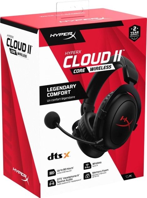 Bluetooth-гарнітура HyperX Cloud II Core Wireless Black (6Y2G8AA)