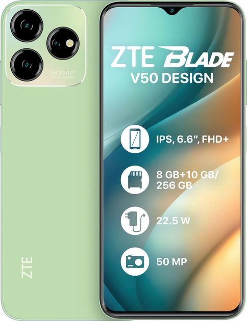 Смартфон ZTE Blade V50 Design 8/256GB Dual Sim Green