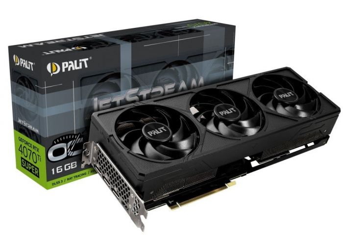 Відеокарта GF RTX 4070 Ti Super 16GB GDDR6X JetStream OC Palit (NED47TSS19T2-1043J)