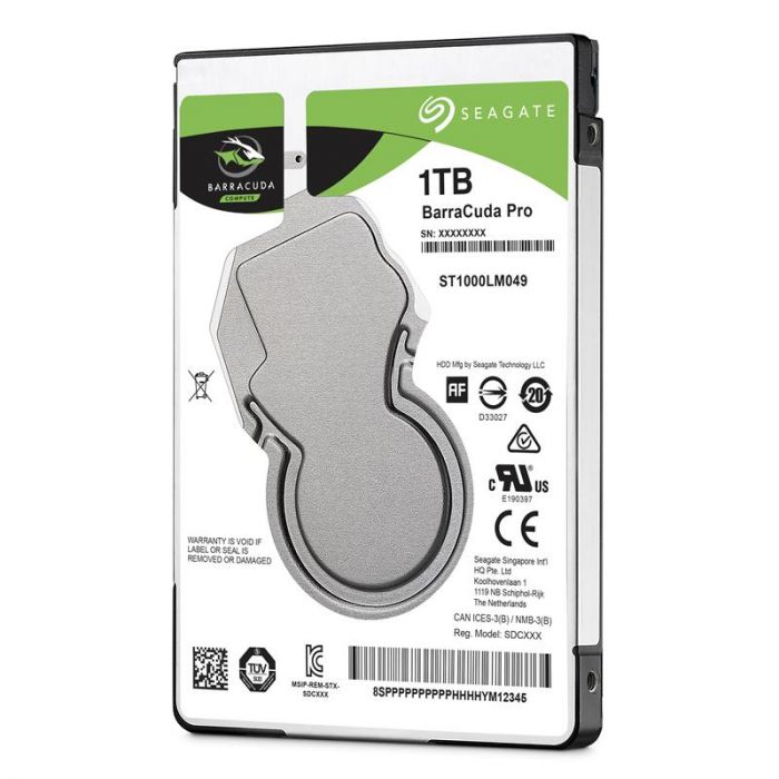 Накопичувач HDD 2.5" SATA 1.0TB Seagate BarraCuda Pro 7200rpm 128MB (ST1000LM049)