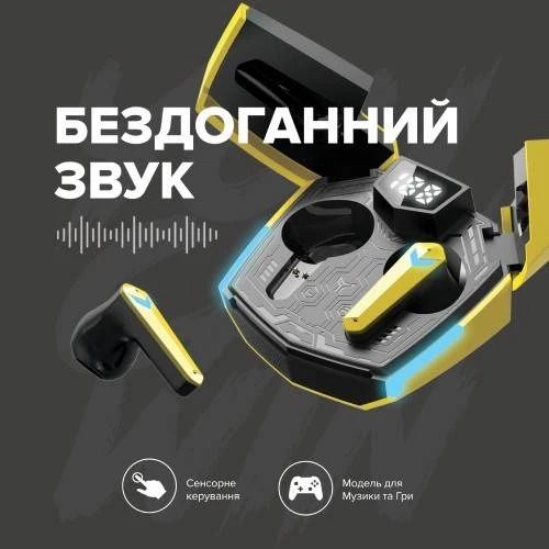 Bluetooth-гарнітура Canyon Doublebee GTWS-2 Gaming Black (CND-GTWS2B)