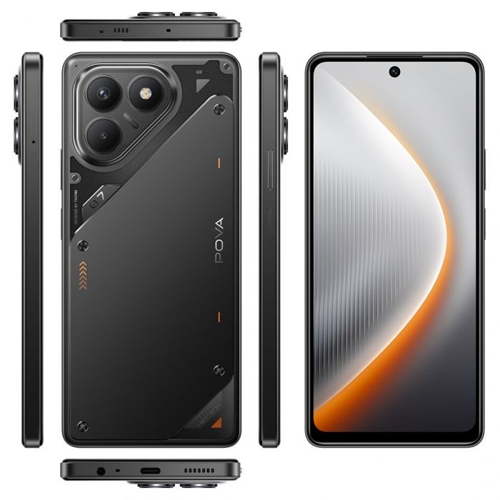 Смартфон Tecno Pova 7 Neo (LJ6) 8/128GB Geek Black (4894947086786)