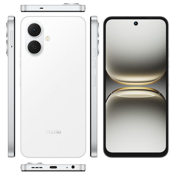 Смартфон Tecno Spark Go 2 (KM4) 4/128GB Veil White (4894947088841)