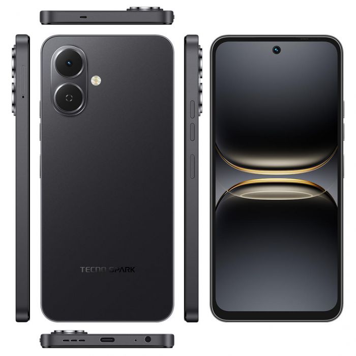 Смартфон Tecno Spark Go 2 (KM4) 3/64GB Ink Black (4894947089534)
