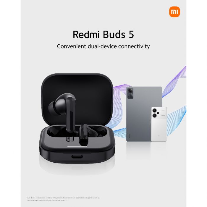 Bluetooth-гарнітура Xiaomi Redmi Buds 5 Black (BHR7627GL)_