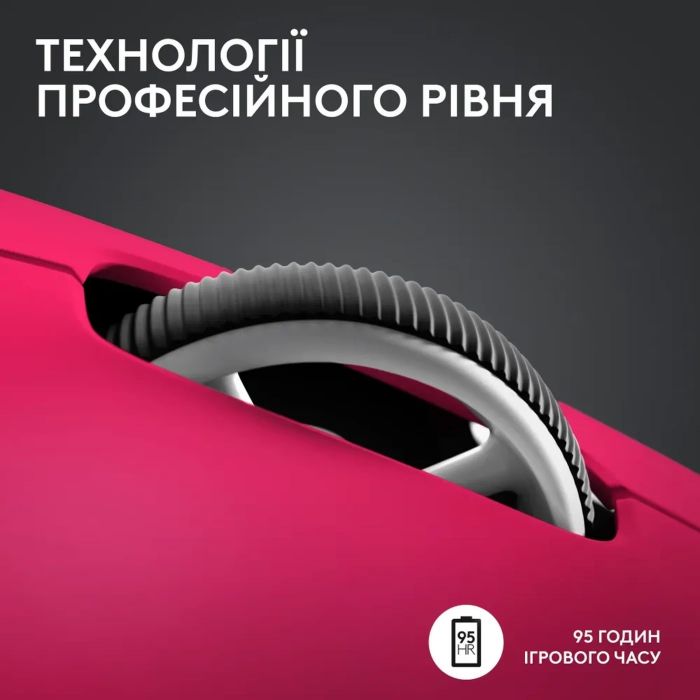 Миша бездротова Logitech G Pro X Superlight 2 Magenta (910-006797)