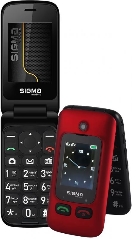 Мобiльний телефон Sigma mobile Comfort 50 Shell Duo Type-C Dual Sim Red/Black (4827798212516)