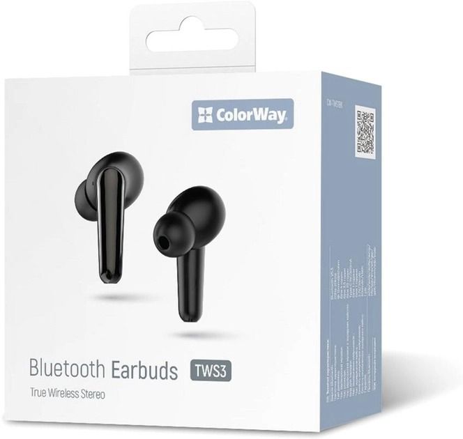 Bluetooth-гарнітура СolorWay TWS-3 Earbuds Black (CW-TWS3BK)