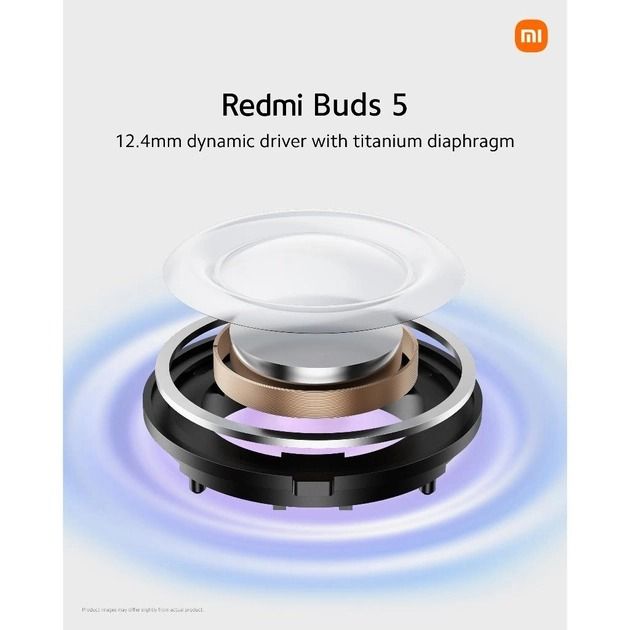 Bluetooth-гарнітура Xiaomi Redmi Buds 5 Black (BHR7627GL)