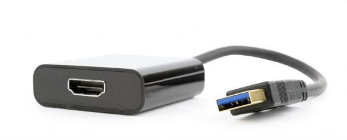 Адаптер Cablexpert (A-USB3-HDMI-02) USB3.0-HDMI, 0.15 м, чорний