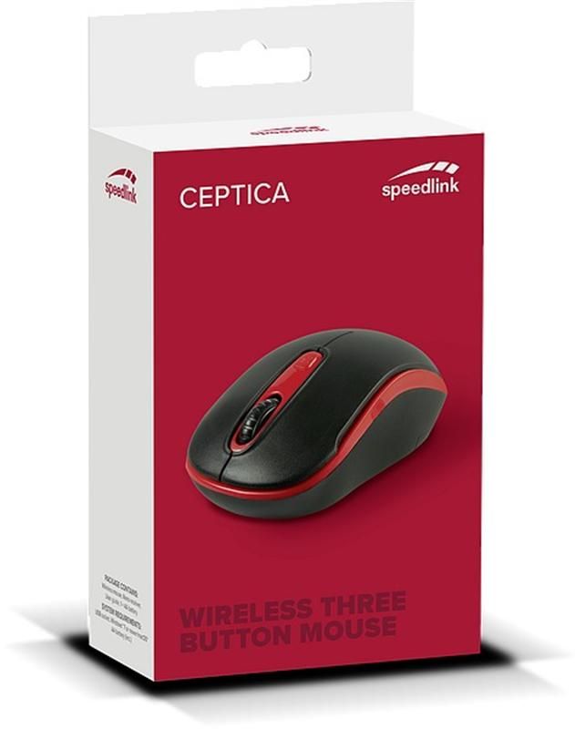 Миша бездротова SpeedLink Ceptica Black/Red (SL-630013-BKRD)