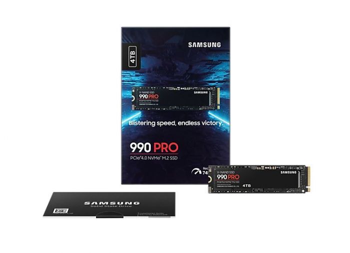 Накопичувач SSD 4ТB Samsung 990 PRO M.2 2280 PCIe 4.0 x4 NVMe V-NAND MLC (MZ-V9P4T0BW)