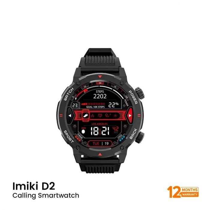 Смарт-годинник iMiLab iMiki D2 Black Silicone Strap