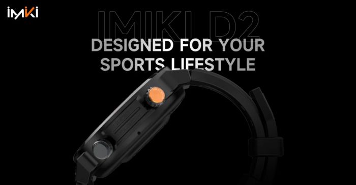 Смарт-годинник iMiLab iMiki D2 Black Silicone Strap