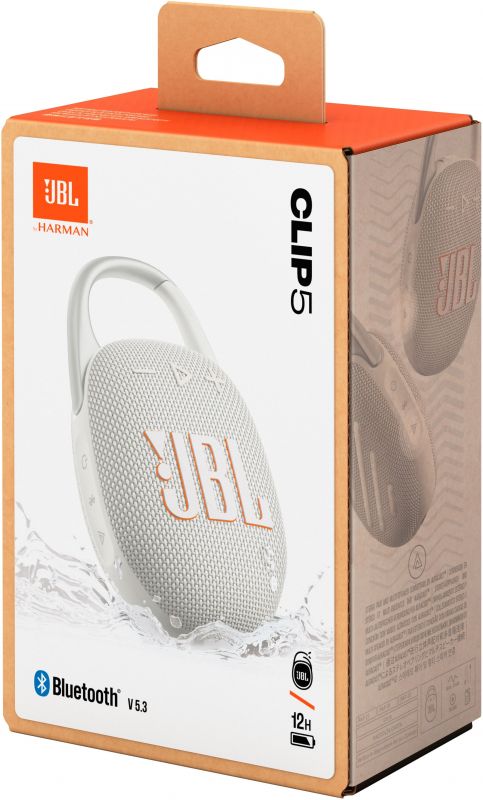 Акустична система JBL Clip 5 White (JBLCLIP5WHT)