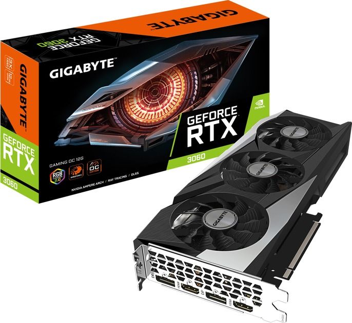 Відеокарта GF RTX 3060 12GB GDDR6 Gaming Gigabyte (GV-N3060GAMING-12GD)