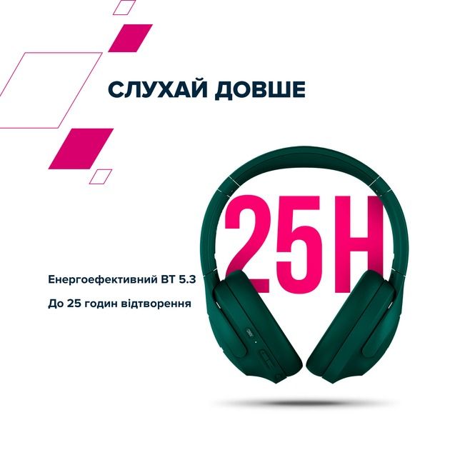 Bluetooth-гарнітура Canyon OnRiff 10 ANC Green (CNS-CBTHS10GN)