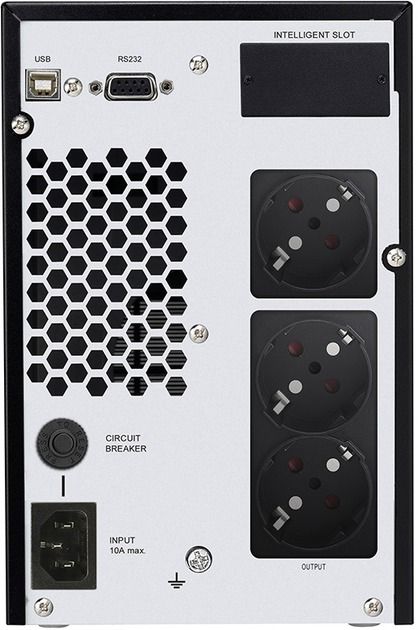 Джерело безперебійного живлення FSP Champ 1K, 1000VA/900W, LCD, USB, 3xSchuko