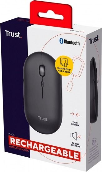 Миша бездротова Trust Puck Rechargeable Black (24059)
